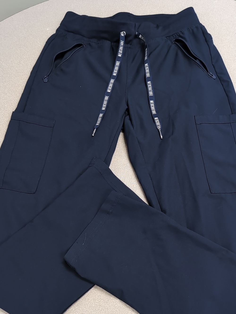 Med Couture Women's Navy Cargo Joggers with Drawstring
